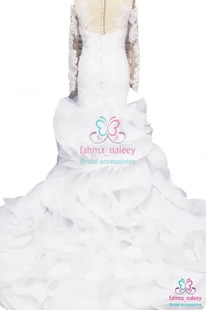 Ruffle Mermaid Wedding Gown