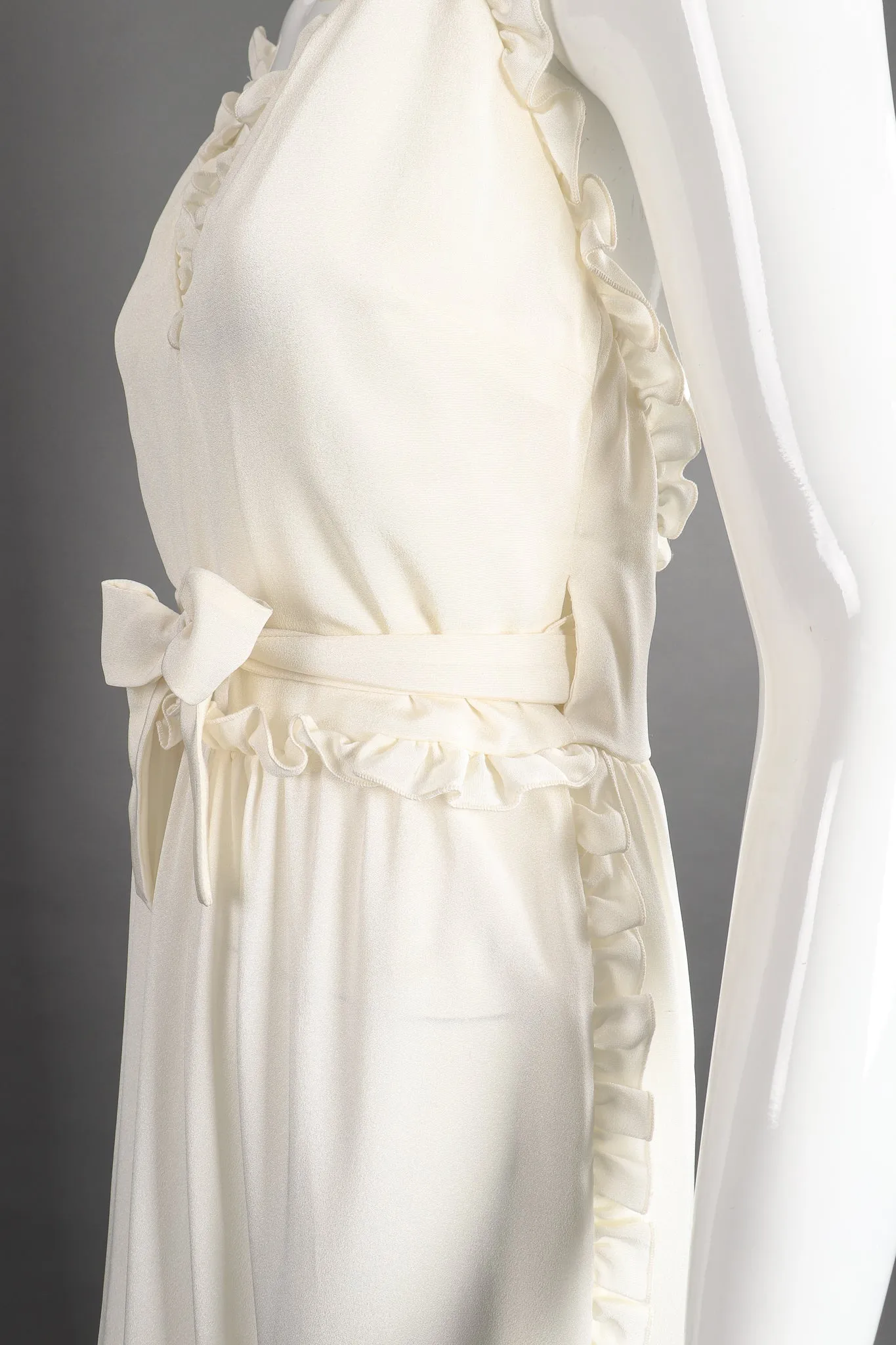 Ruffle Wrap Halter Dress