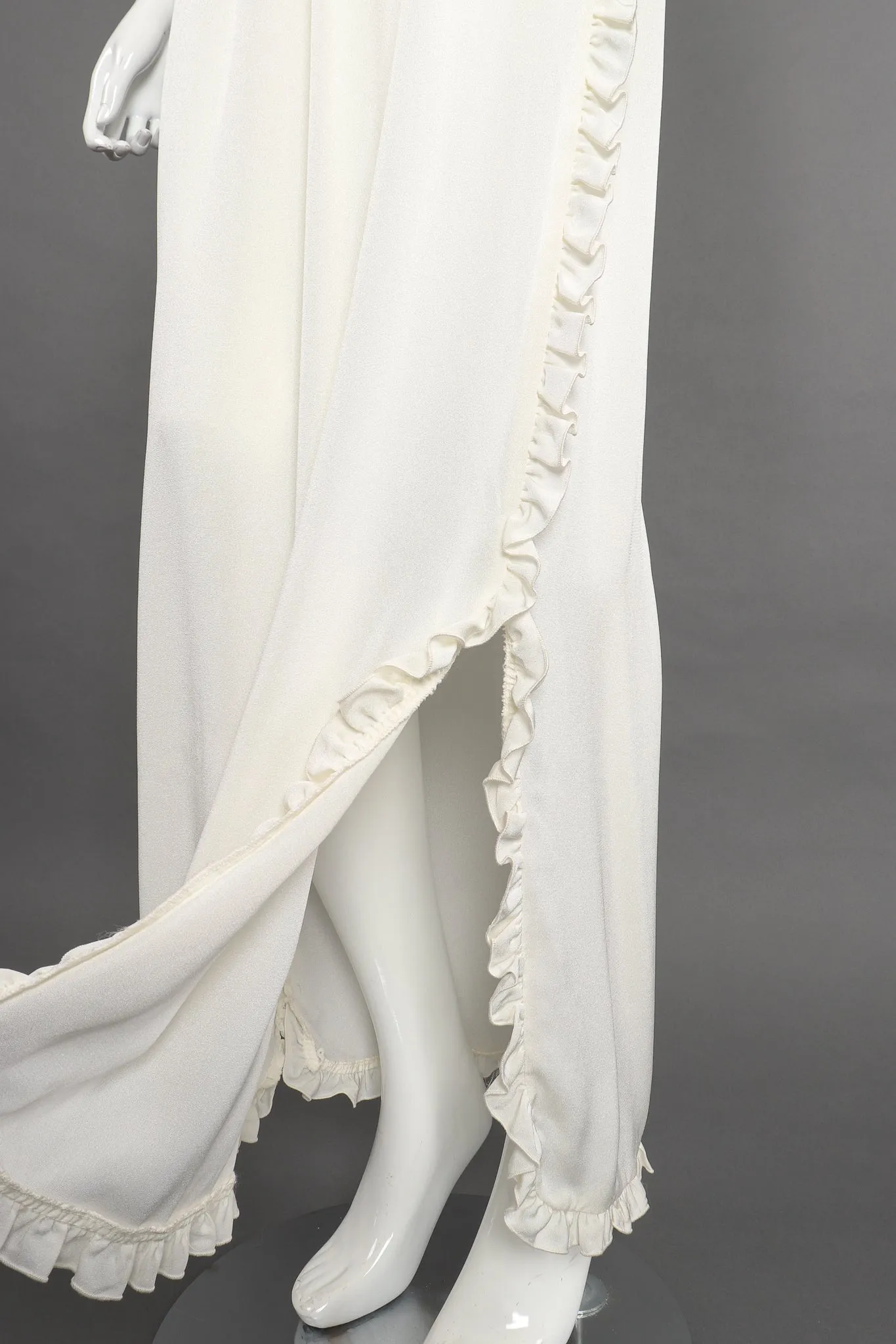 Ruffle Wrap Halter Dress