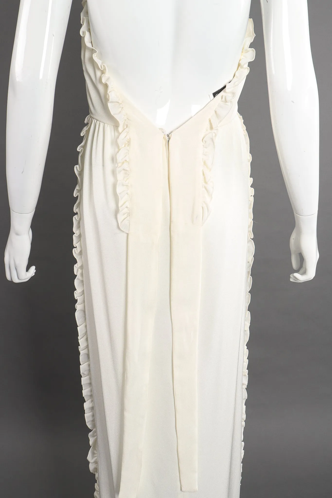 Ruffle Wrap Halter Dress