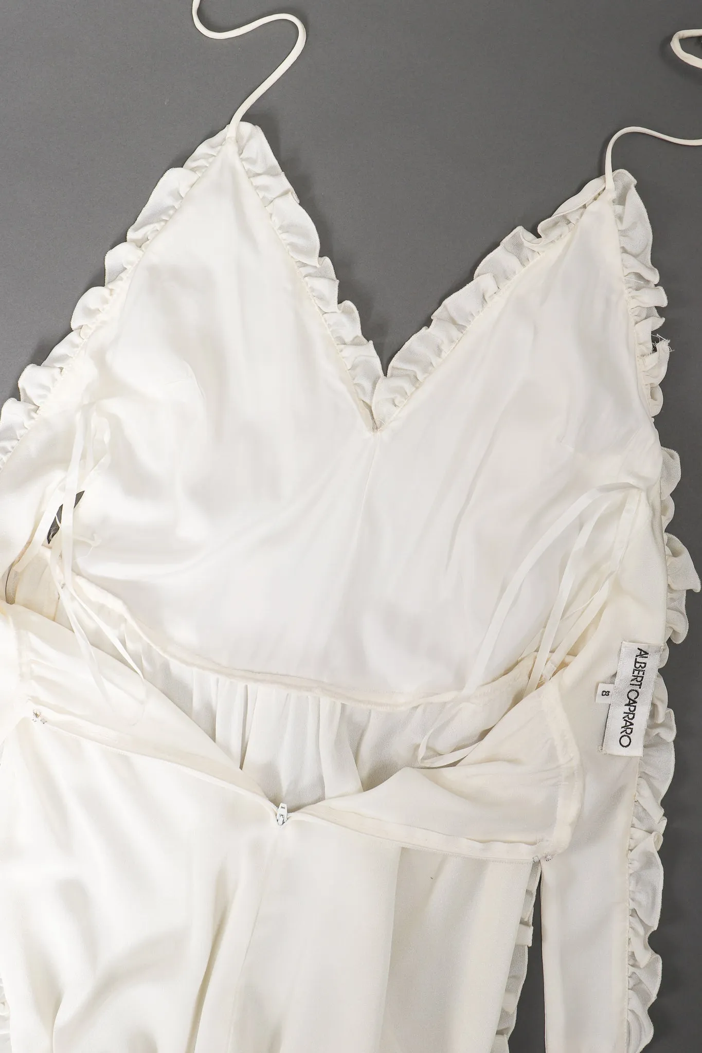 Ruffle Wrap Halter Dress