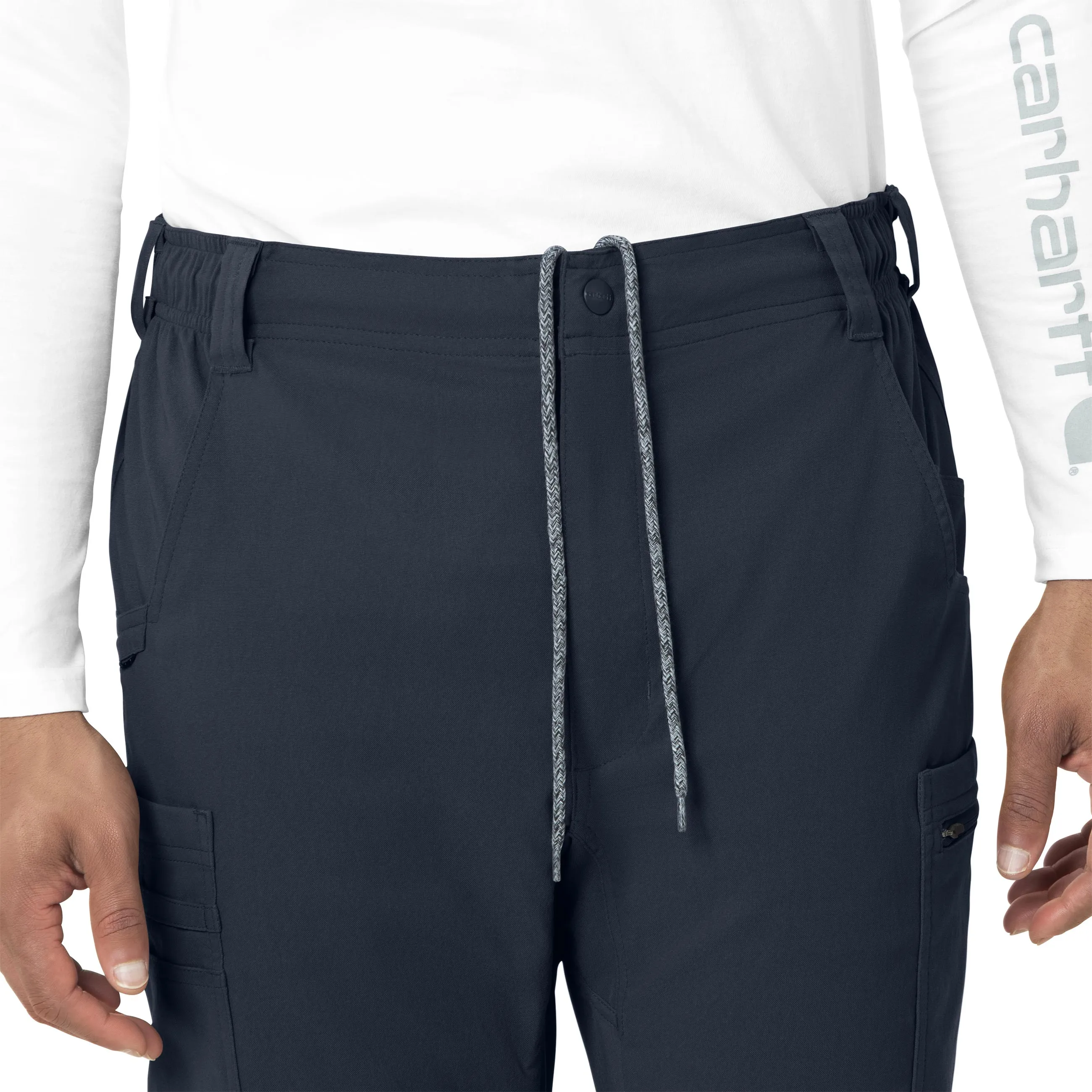 Rugged Flex Peak C55037 Men's Straight Leg Cargo Scrub Pants Navy