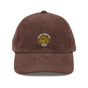 Run More Worry Less Corduroy Dad Hat