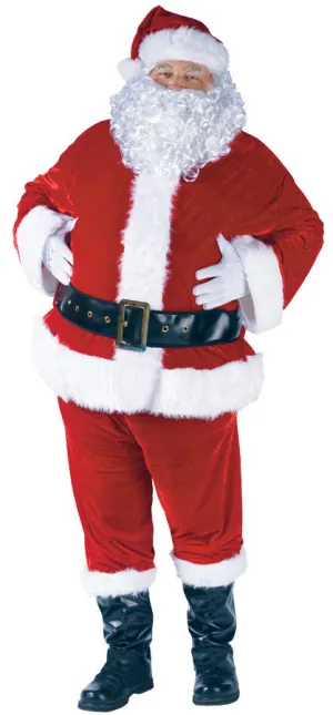 Santa Suit Complet Velour Plus  Costume