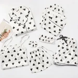 Satin White Pajama Set