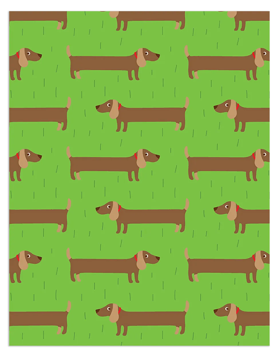 Sausage Dog Wrapping Paper