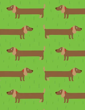 Sausage Dog Wrapping Paper