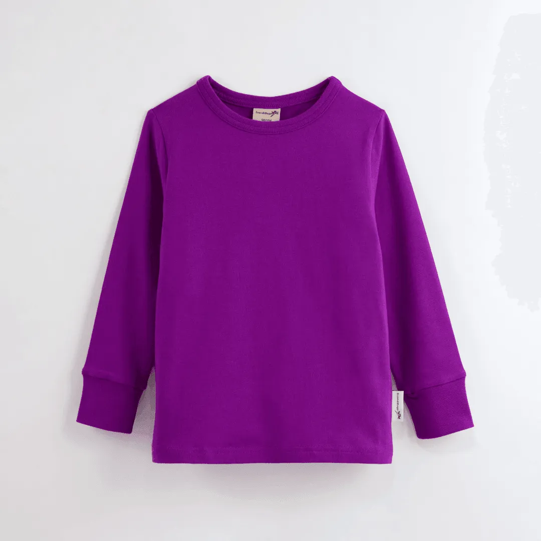 ScandiBugs Own Label Organic Long Sleeve Top - Perfectly Purple