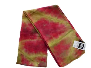Scarf oblong, wool/silk, autumn leaf