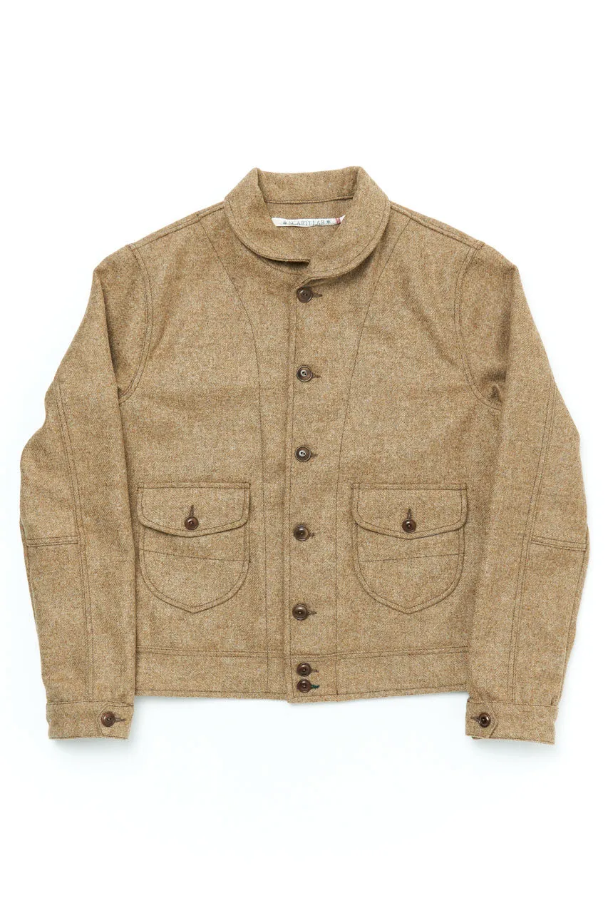 Scarti Lab Cossack Jacket 707-SE430 Melton Wool Khaki