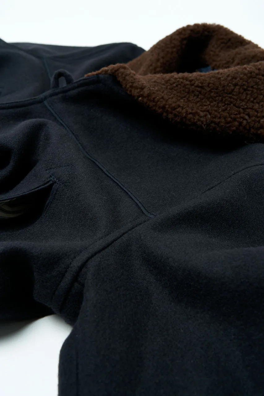 Scarti Lab Shawl Collar Coat 709-SE464 Casentino Wool Navy