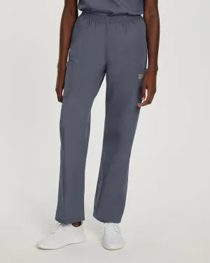Scrub Zone 83221 Women's Cargo Scrub Pants Steel Grey