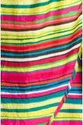 Senorita Stripe Silk Faux Wrap Skirt Size 10