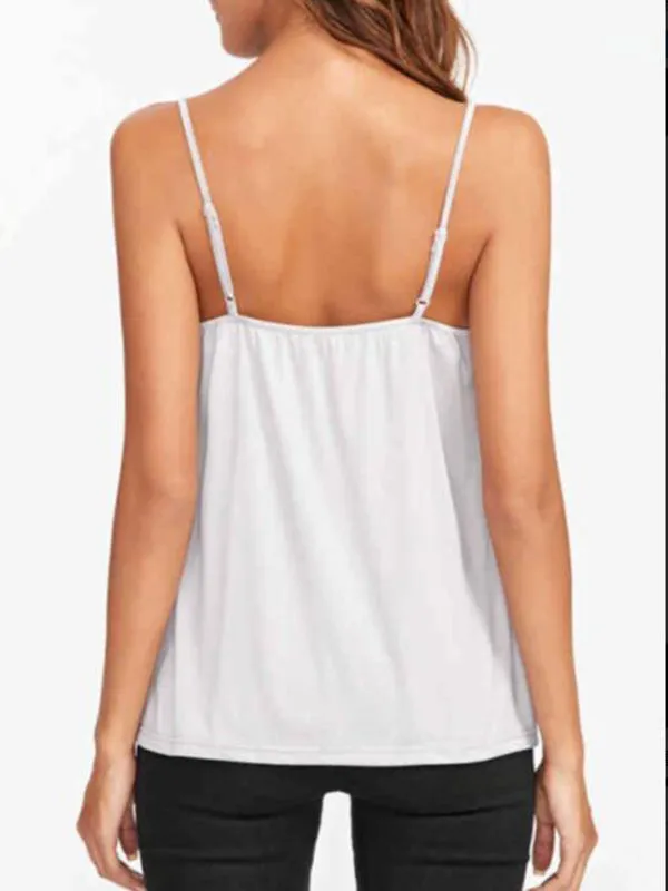 Sexy Embroidered Openwork Lace Halter Strap Top