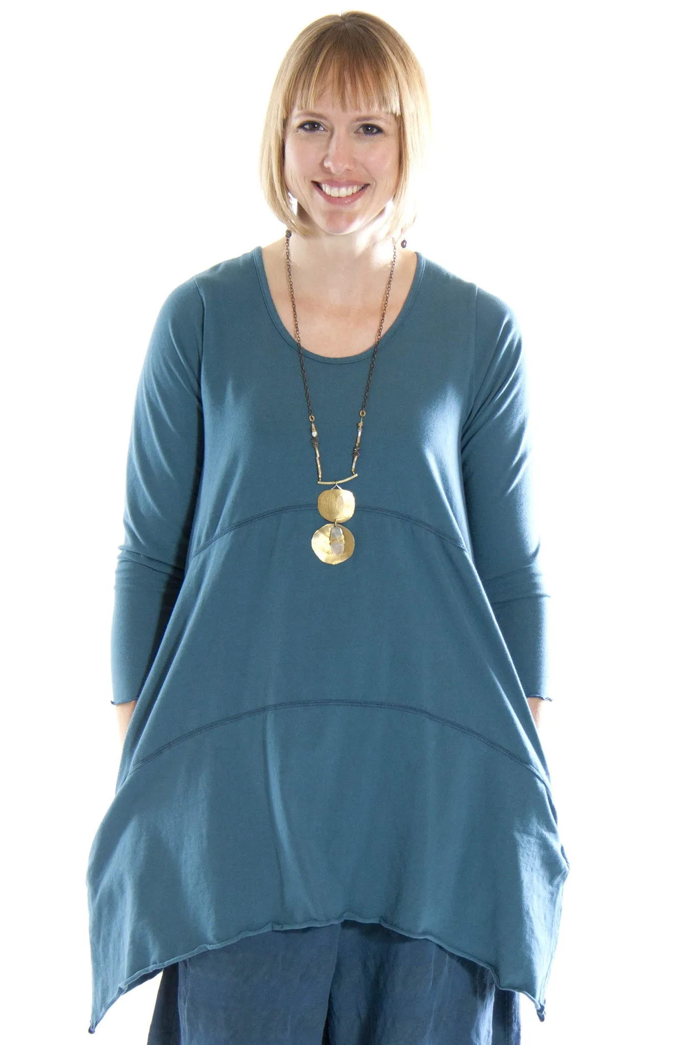 Shape Tunic UnPrinted-Blue Fish Clothing