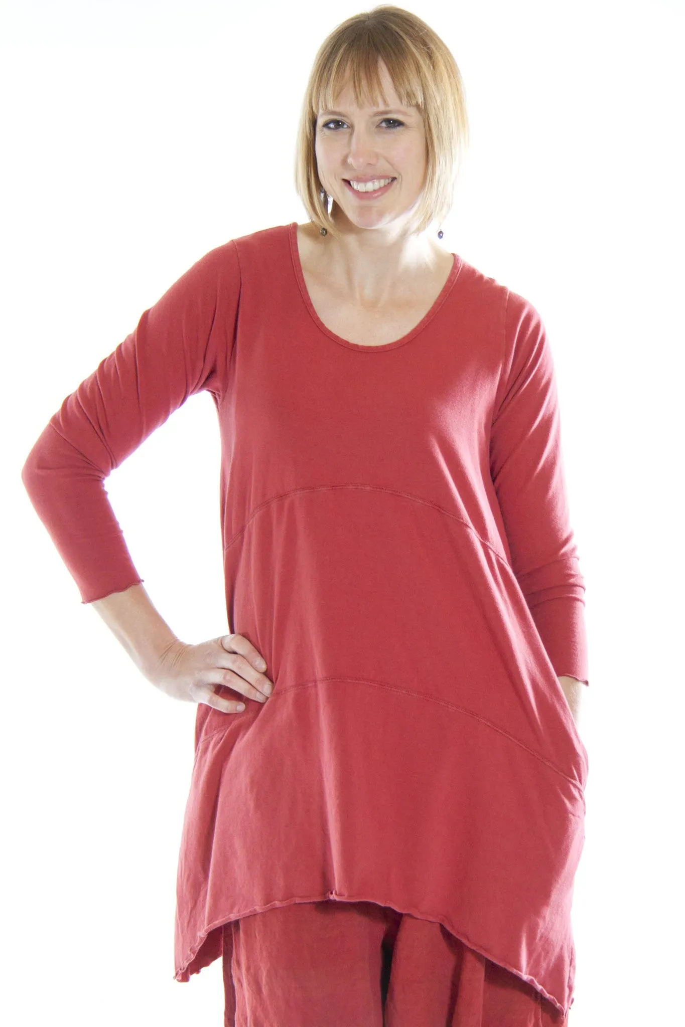Shape Tunic UnPrinted-Blue Fish Clothing