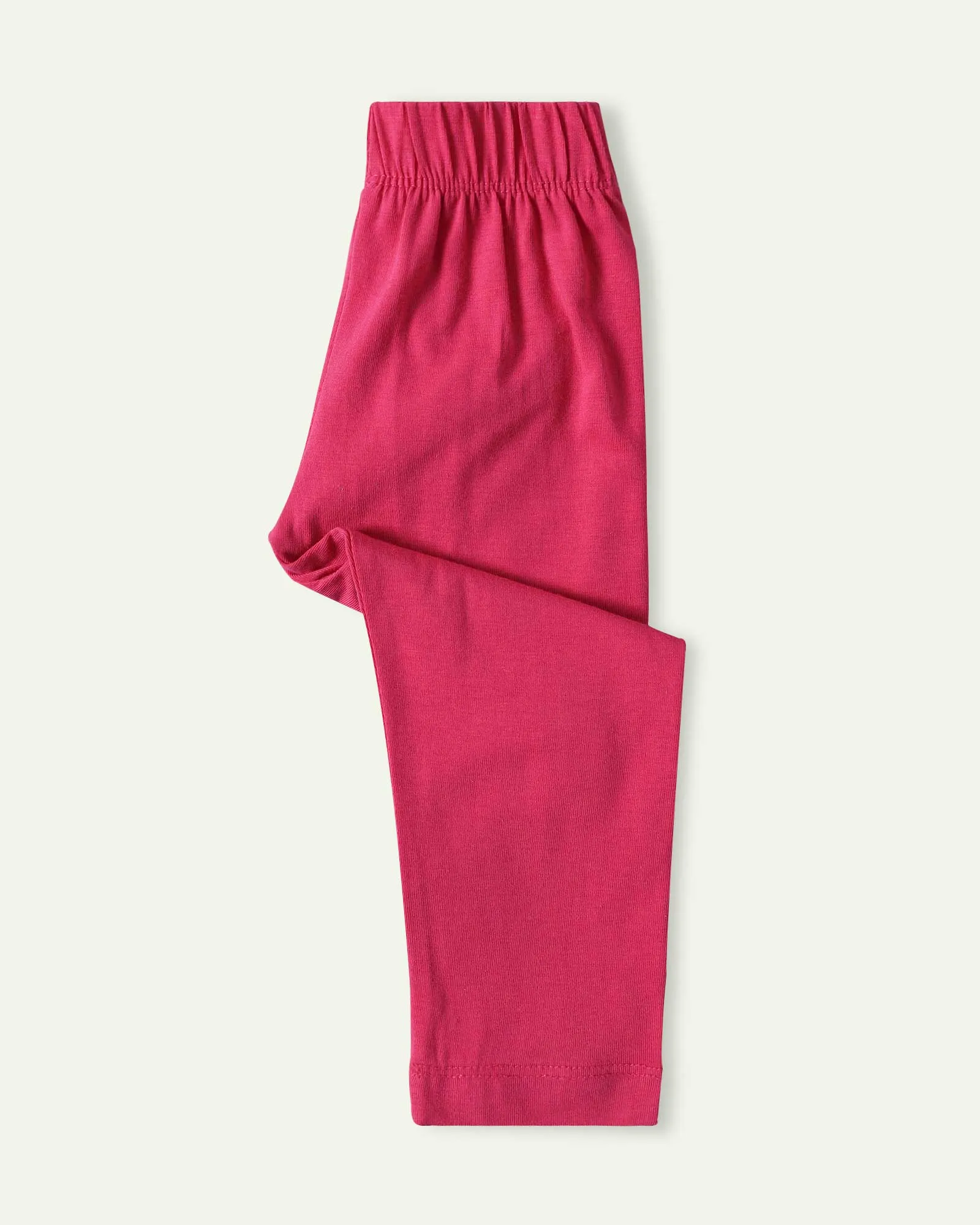 Shocking Pink Solid Capri