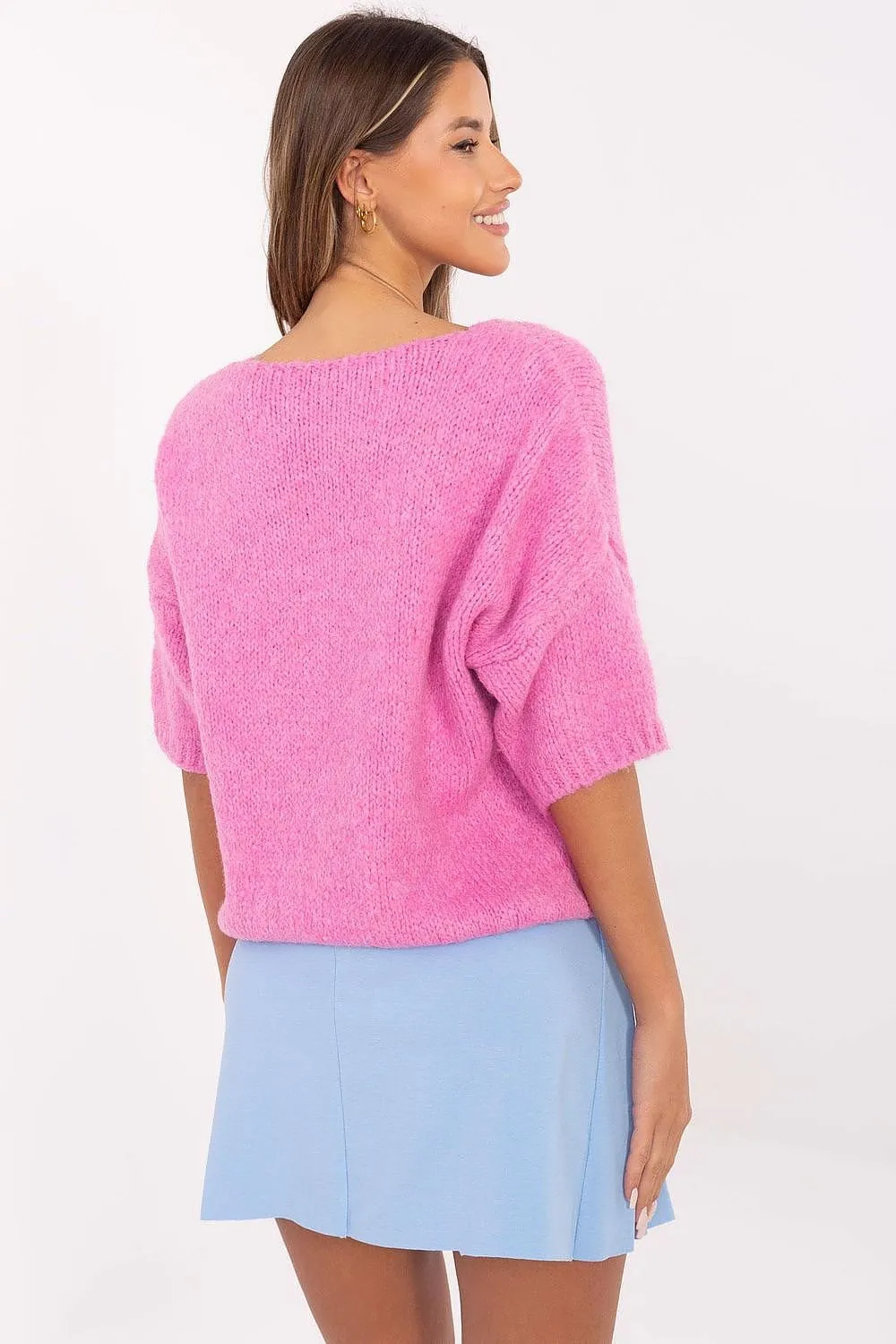 Short sleeve sweater model 206714 Italy Moda