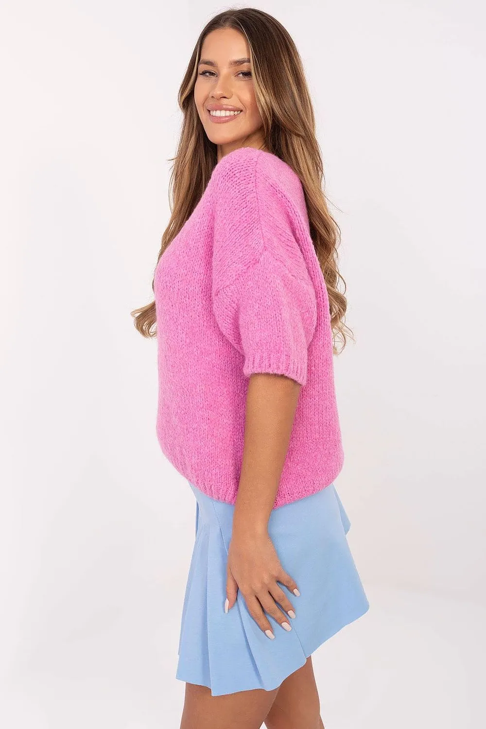 Short sleeve sweater model 206714 Italy Moda