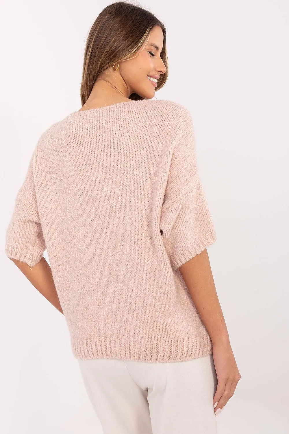 Short sleeve sweater model 206714 Italy Moda
