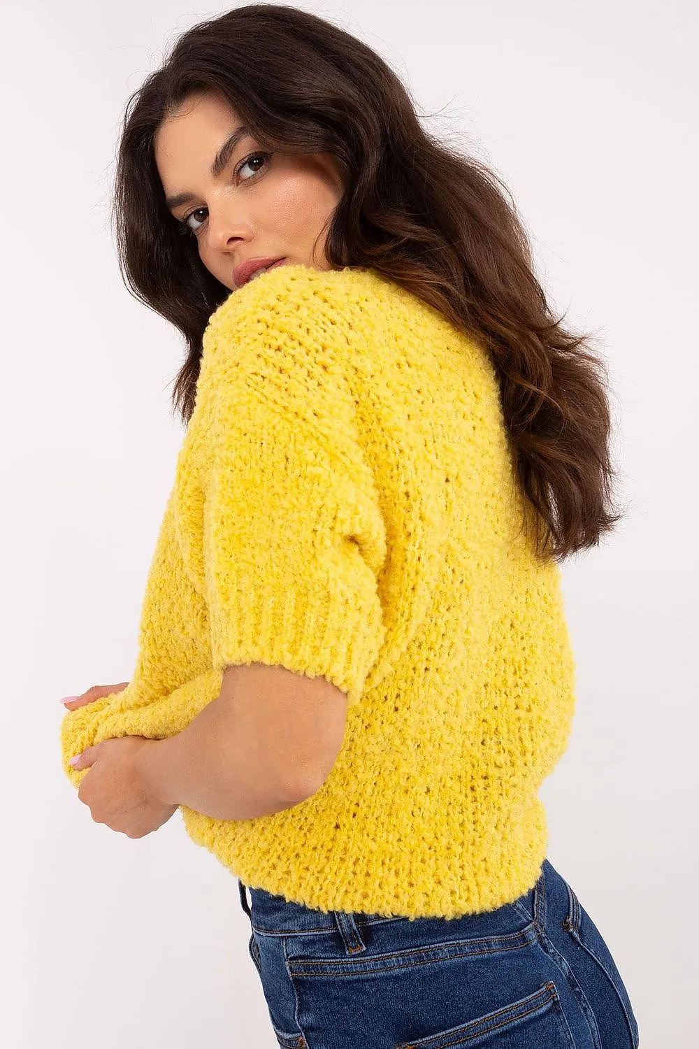 Short sleeve sweater model 206942 Italy Moda