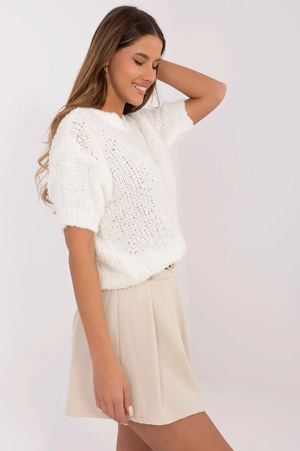Short sleeve sweater model 206942 Italy Moda