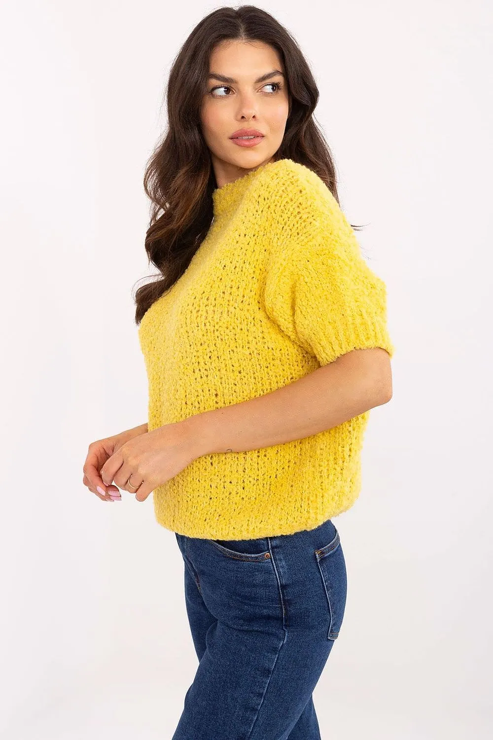 Short sleeve sweater model 206942 Italy Moda