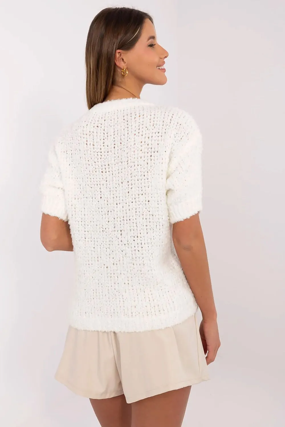 Short sleeve sweater model 206942 Italy Moda