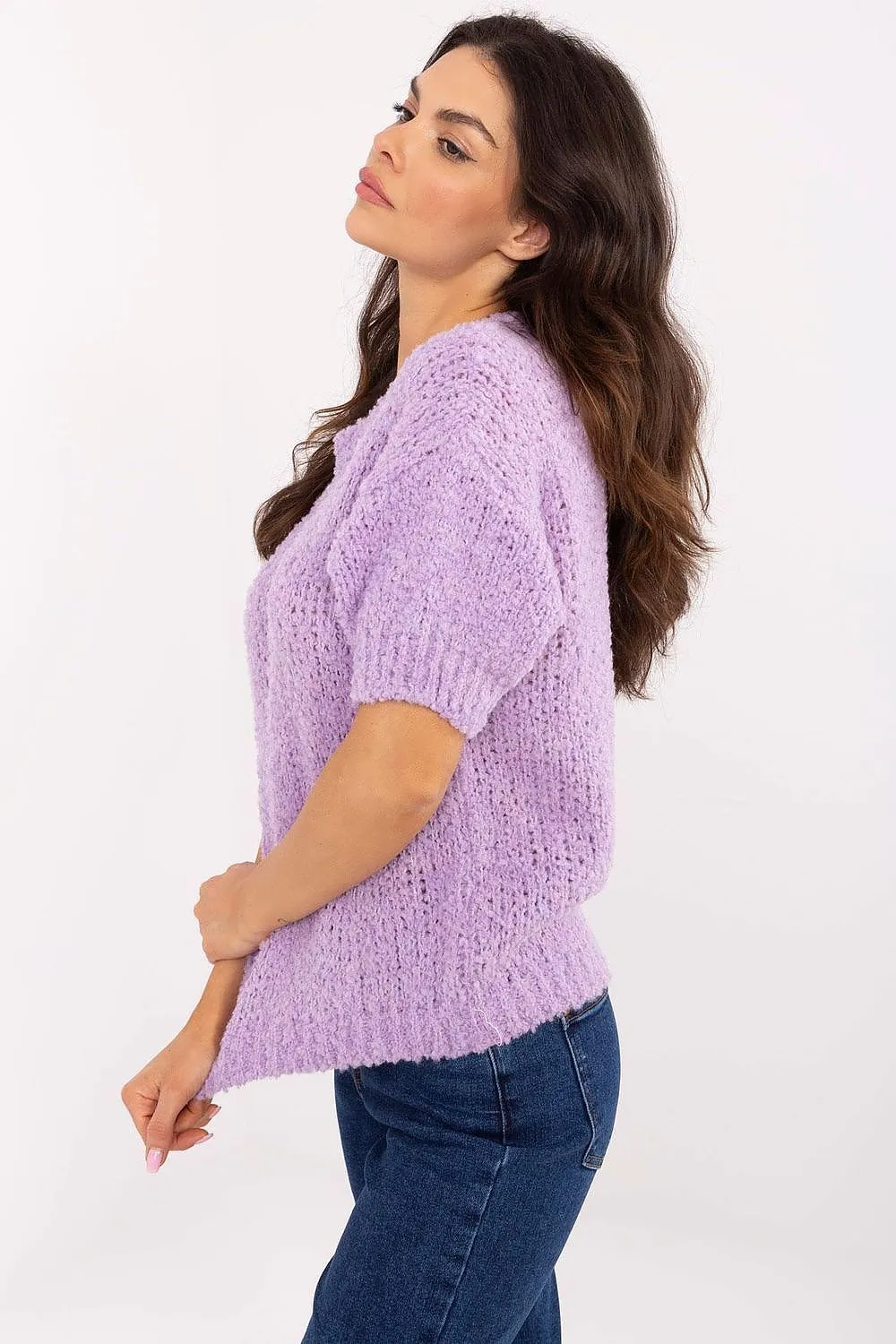 Short sleeve sweater model 206942 Italy Moda