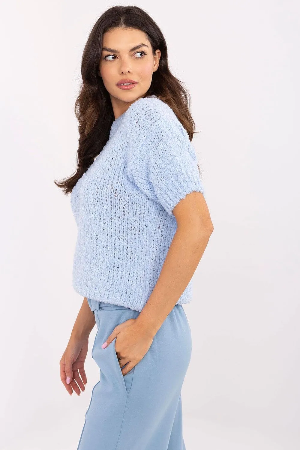Short sleeve sweater model 206942 Italy Moda