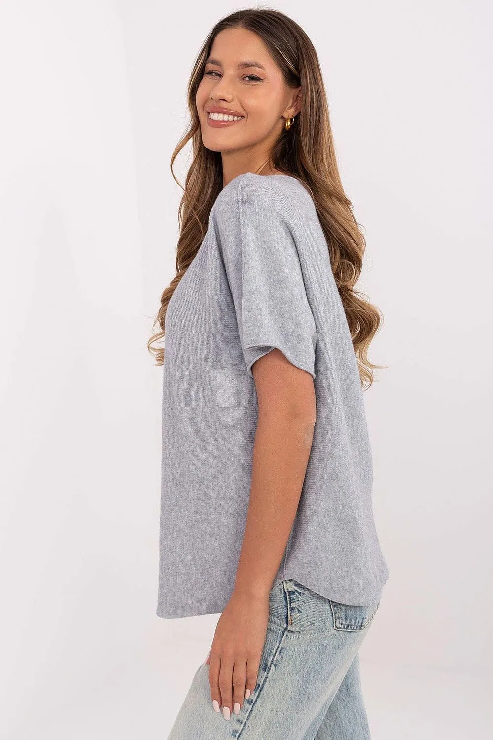 Short sleeve sweater model 209981 Italy Moda