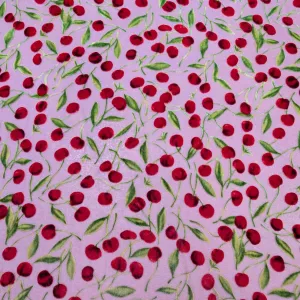 Silk Burnout Velvet, Cherries