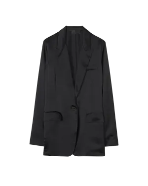 Silk Eveline Jacket in Black