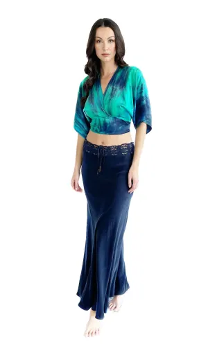 Silk Kimono Wrap Top