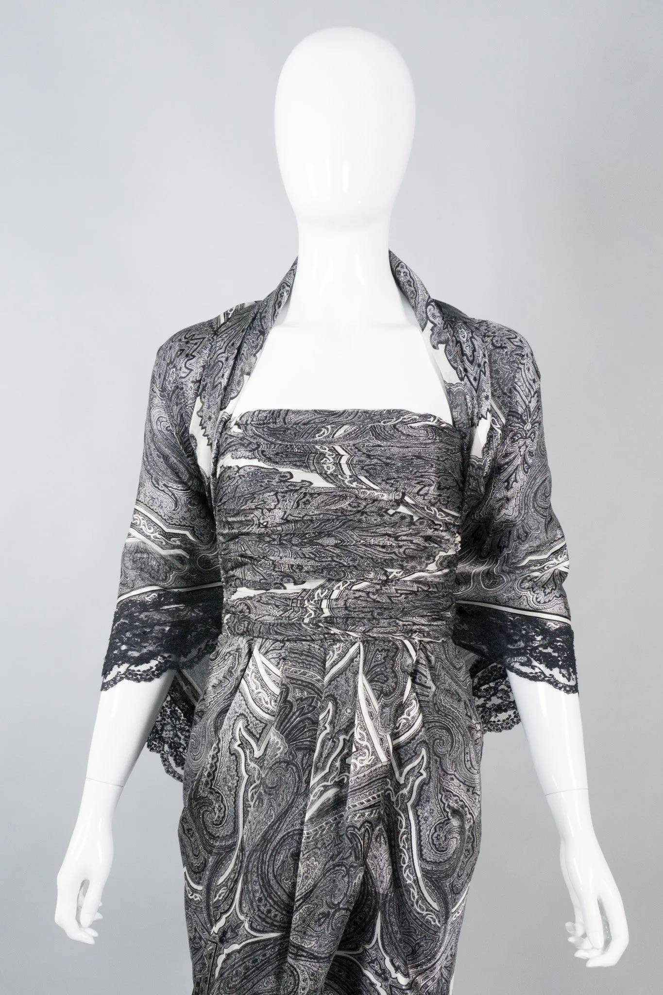 Silk Print Dress & Wrap
