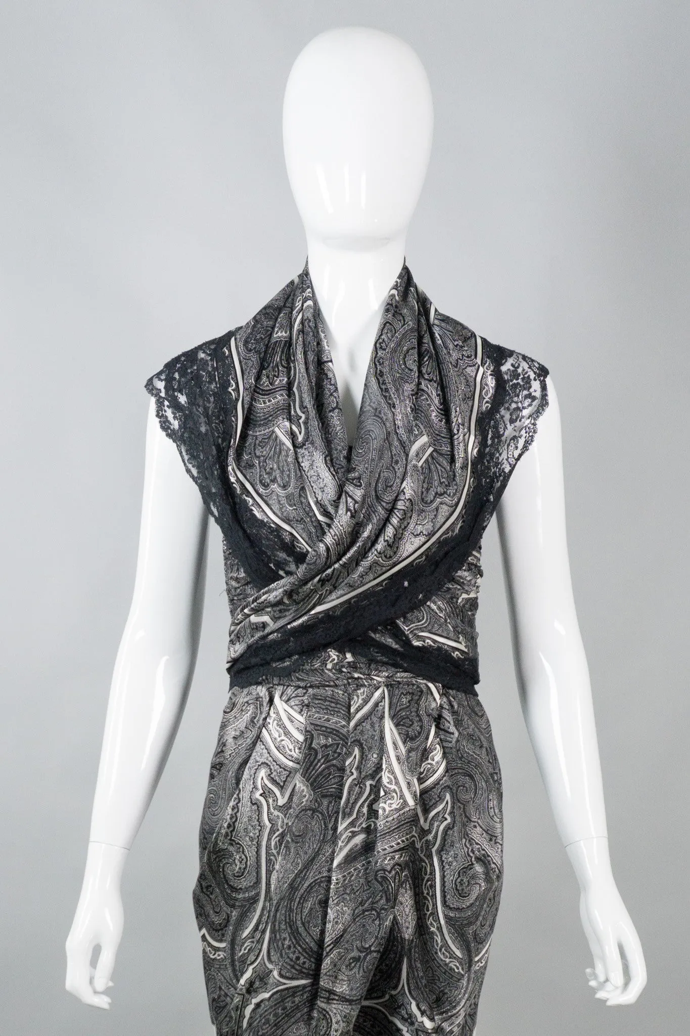 Silk Print Dress & Wrap