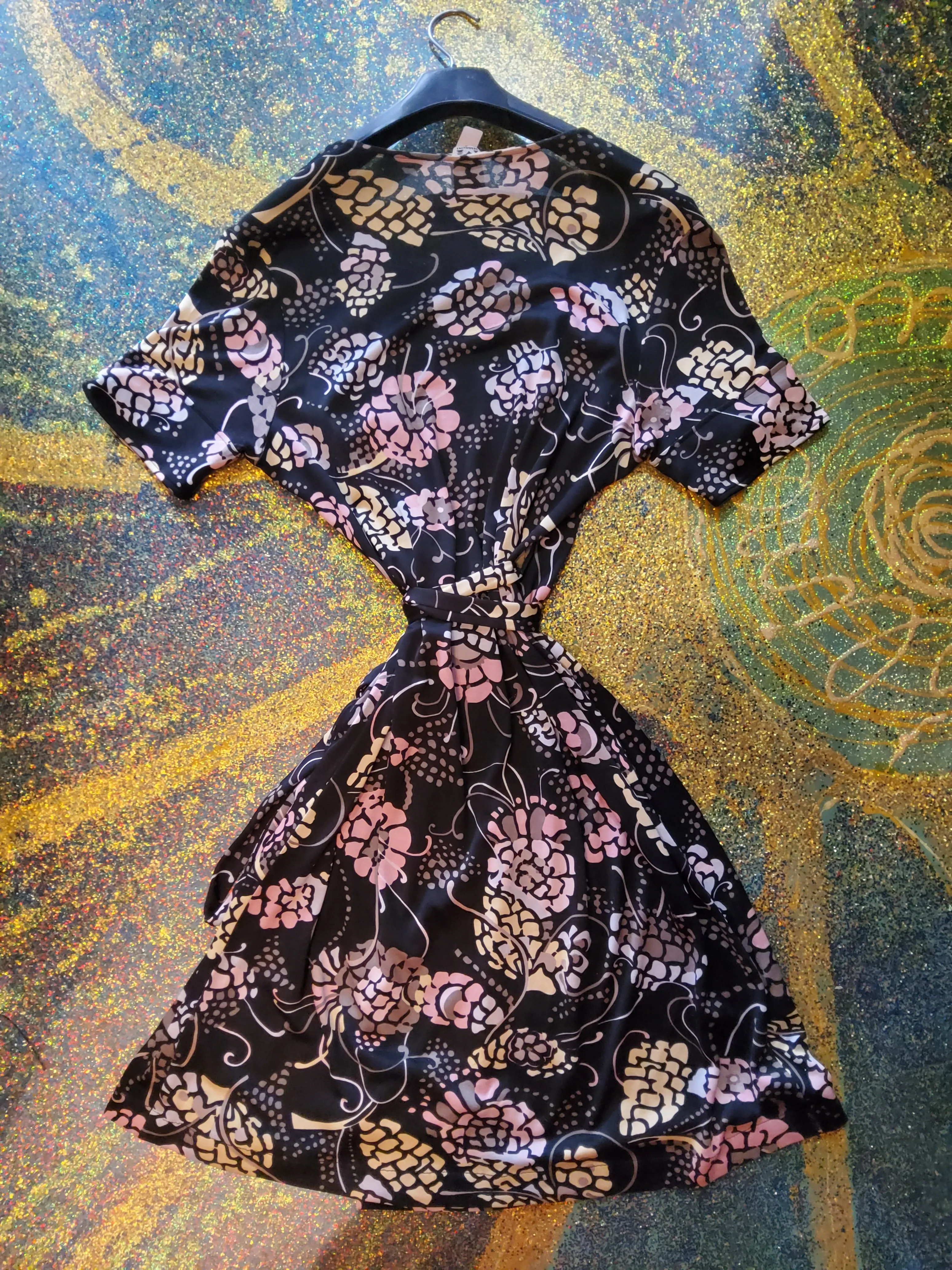 Silk wrap dress
