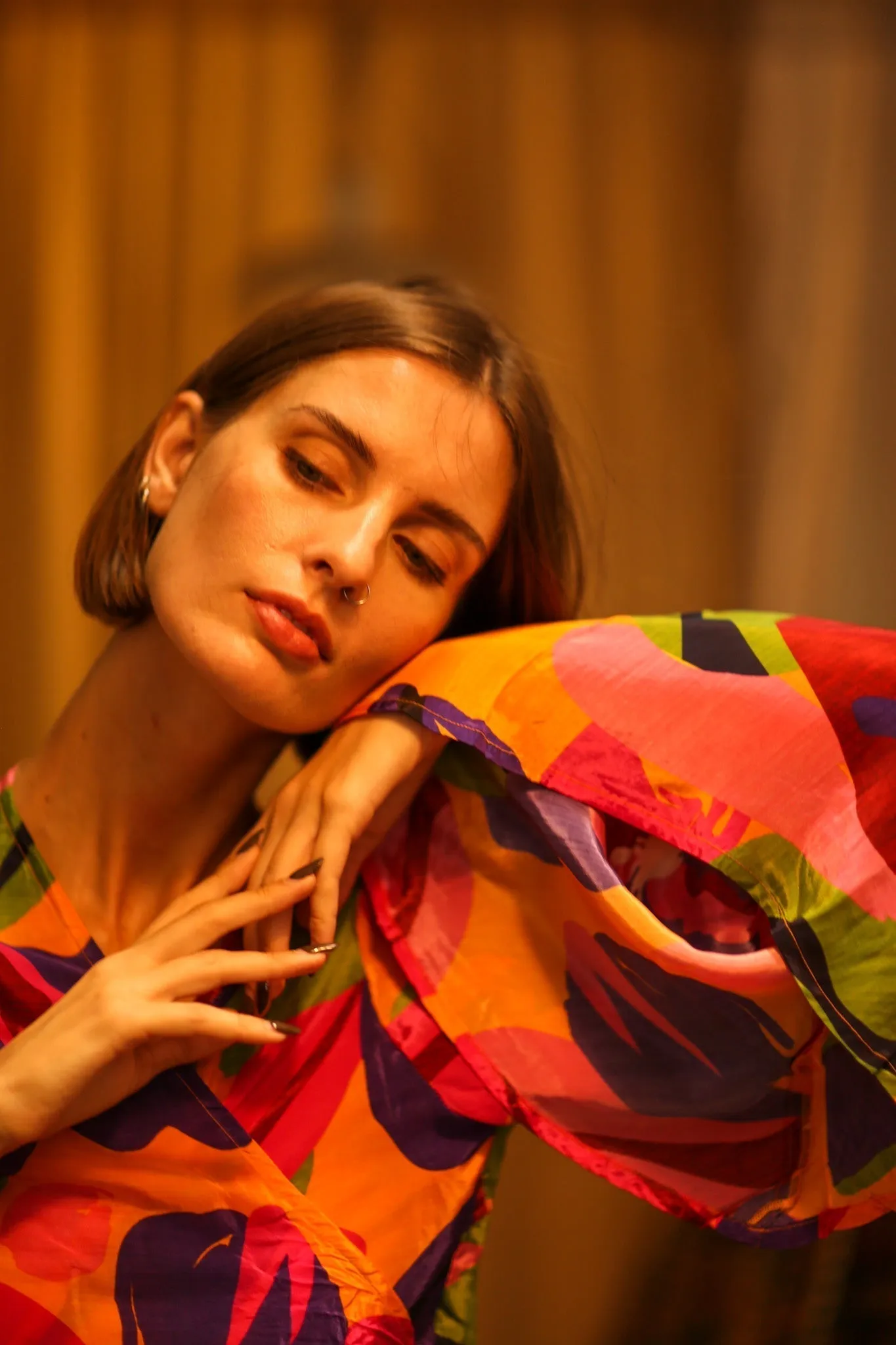 SILK WRAP TOP AURELIA COLORFUL LADY
