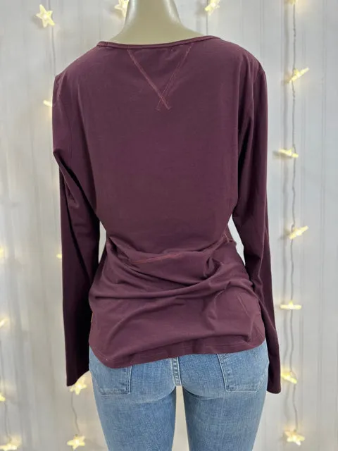 Size L LUCY Burgundy TOPS