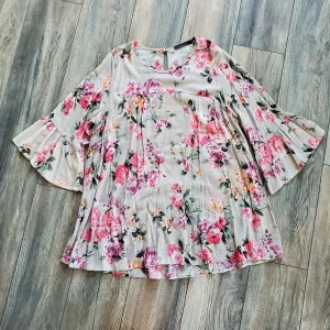   Size Woven Floral Tunic Top