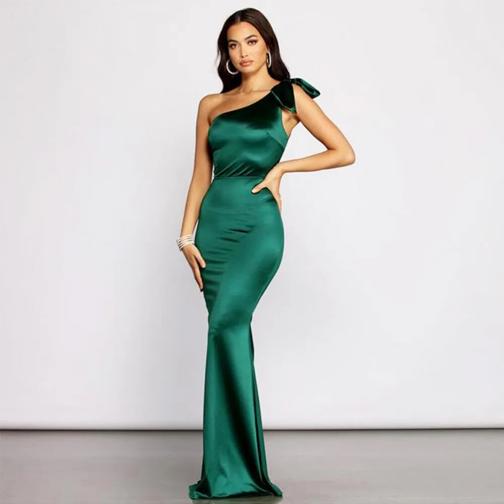 Sleeveless One Shoulder Dress