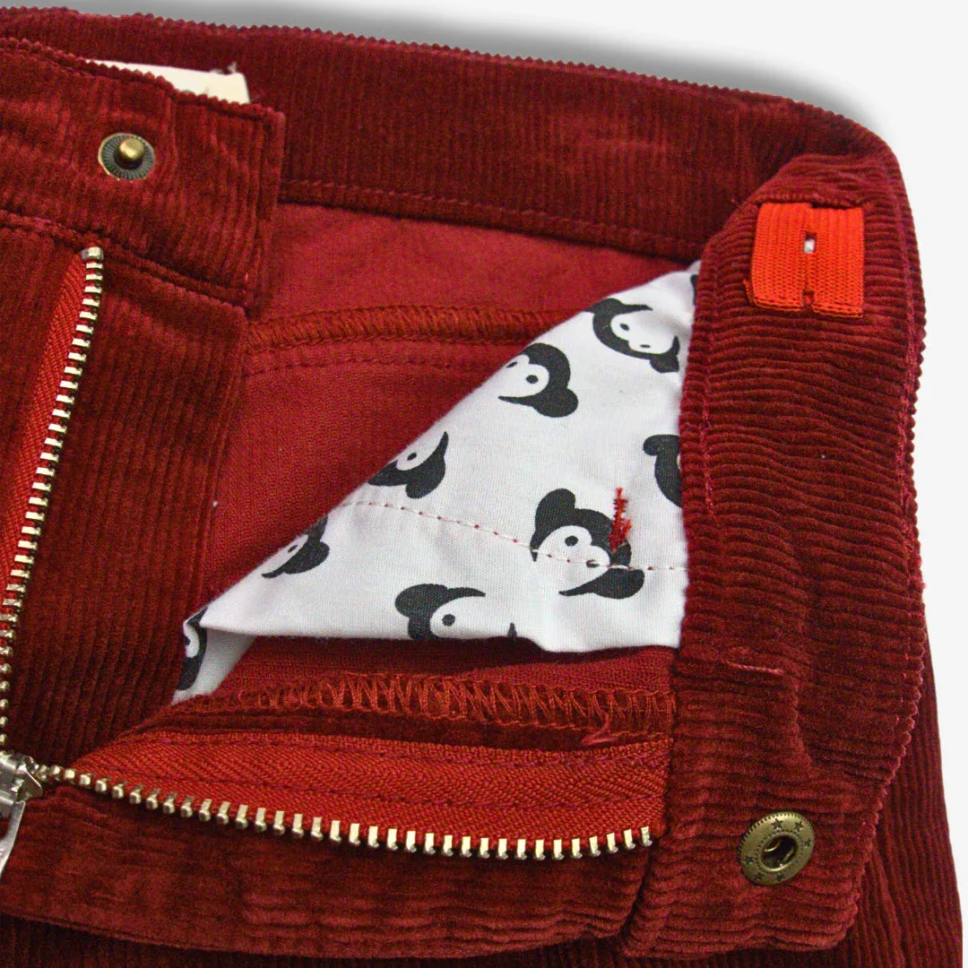 Slim Cords - Brick Red