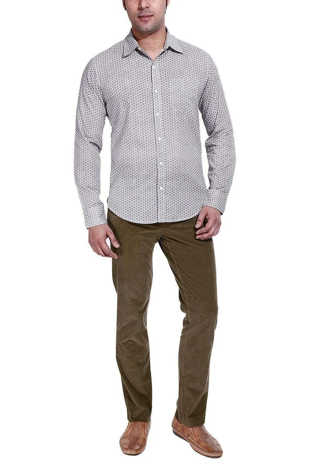 Slim Fit Stretchable Corduroy Pants