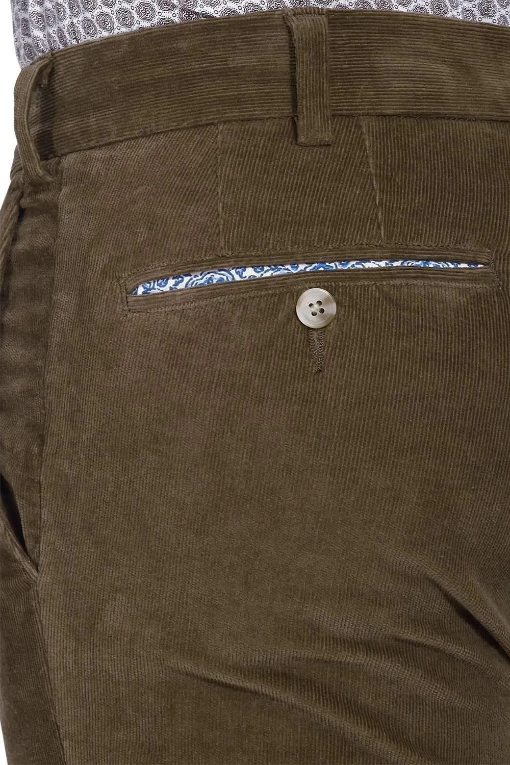 Slim Fit Stretchable Corduroy Pants