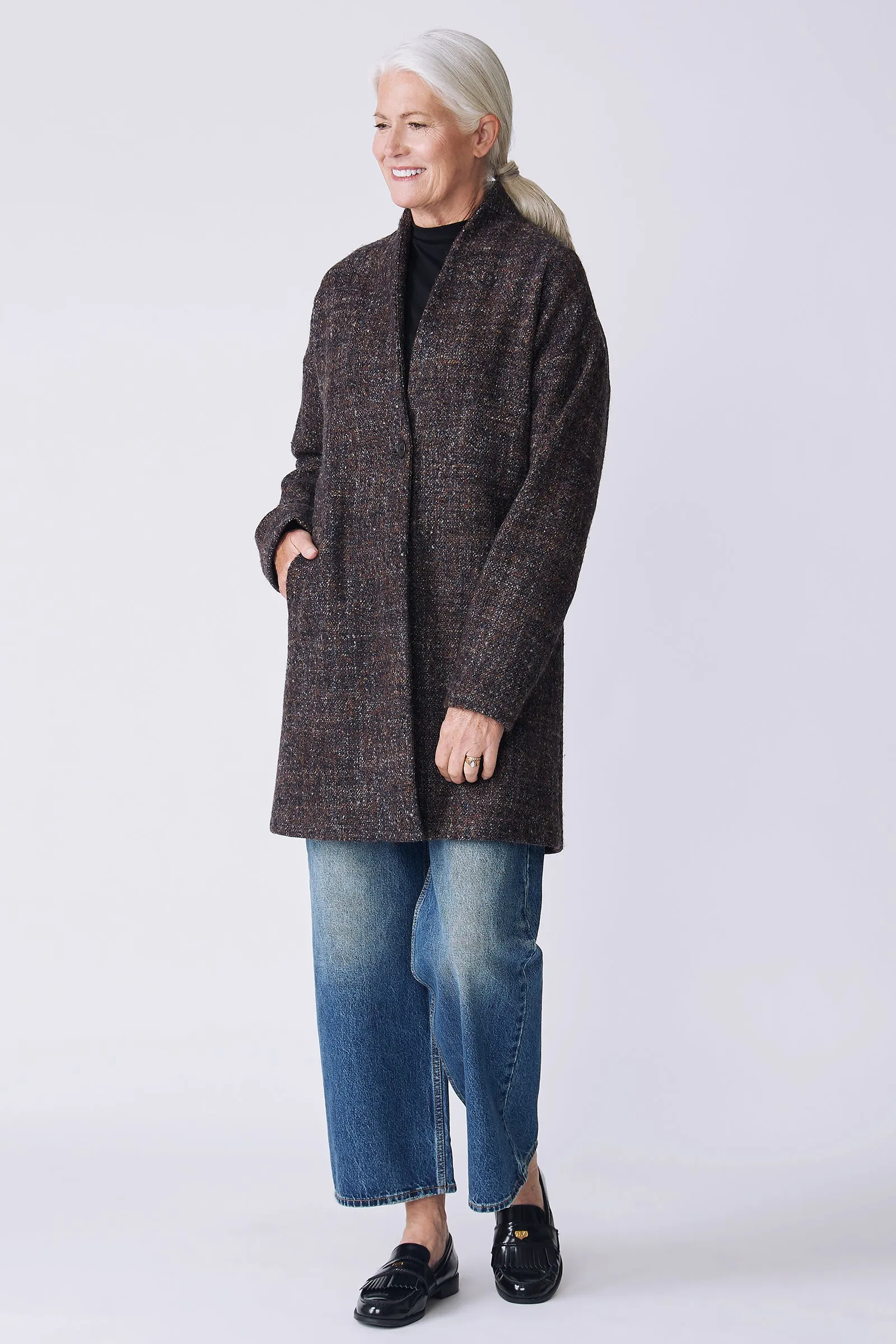 Sloan Coat - Speckled Wool