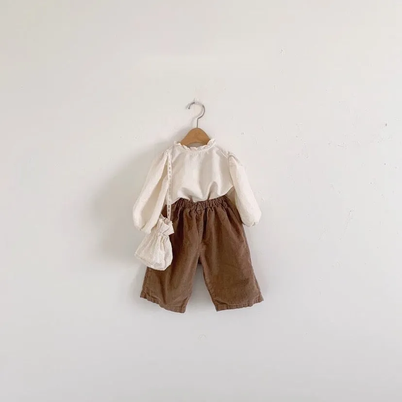 Soft Corduroy Wide Leg Pants