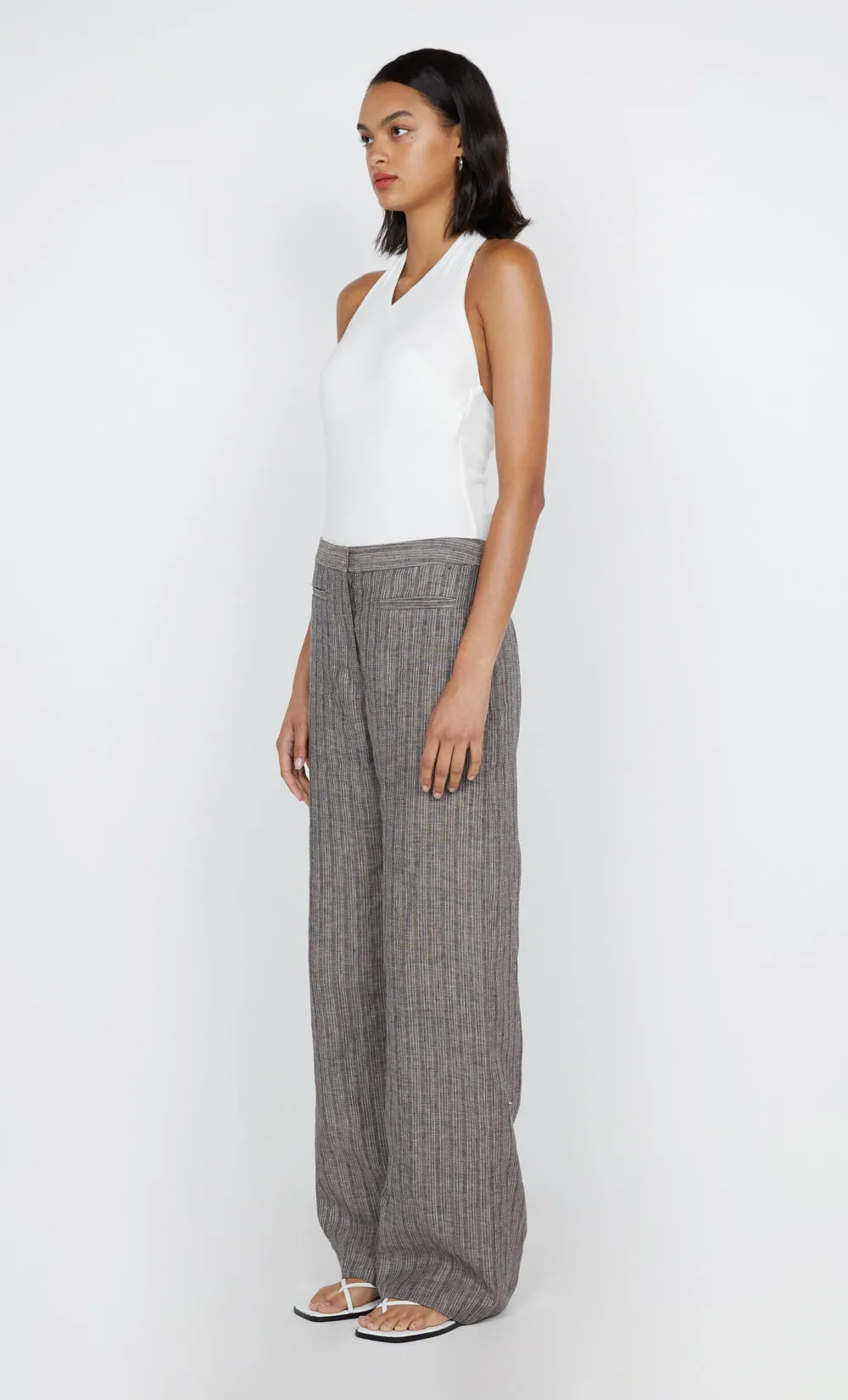 SOLA HALTER BODYSUIT - IVORY