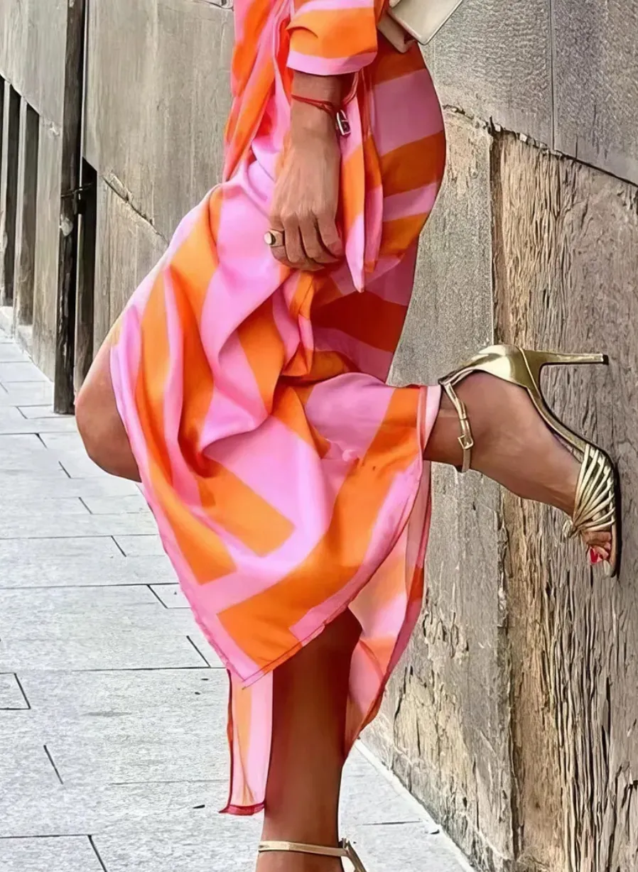Solana - Printed Wrap Dress