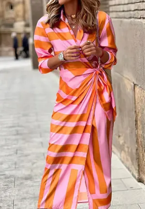 Solana - Printed Wrap Dress