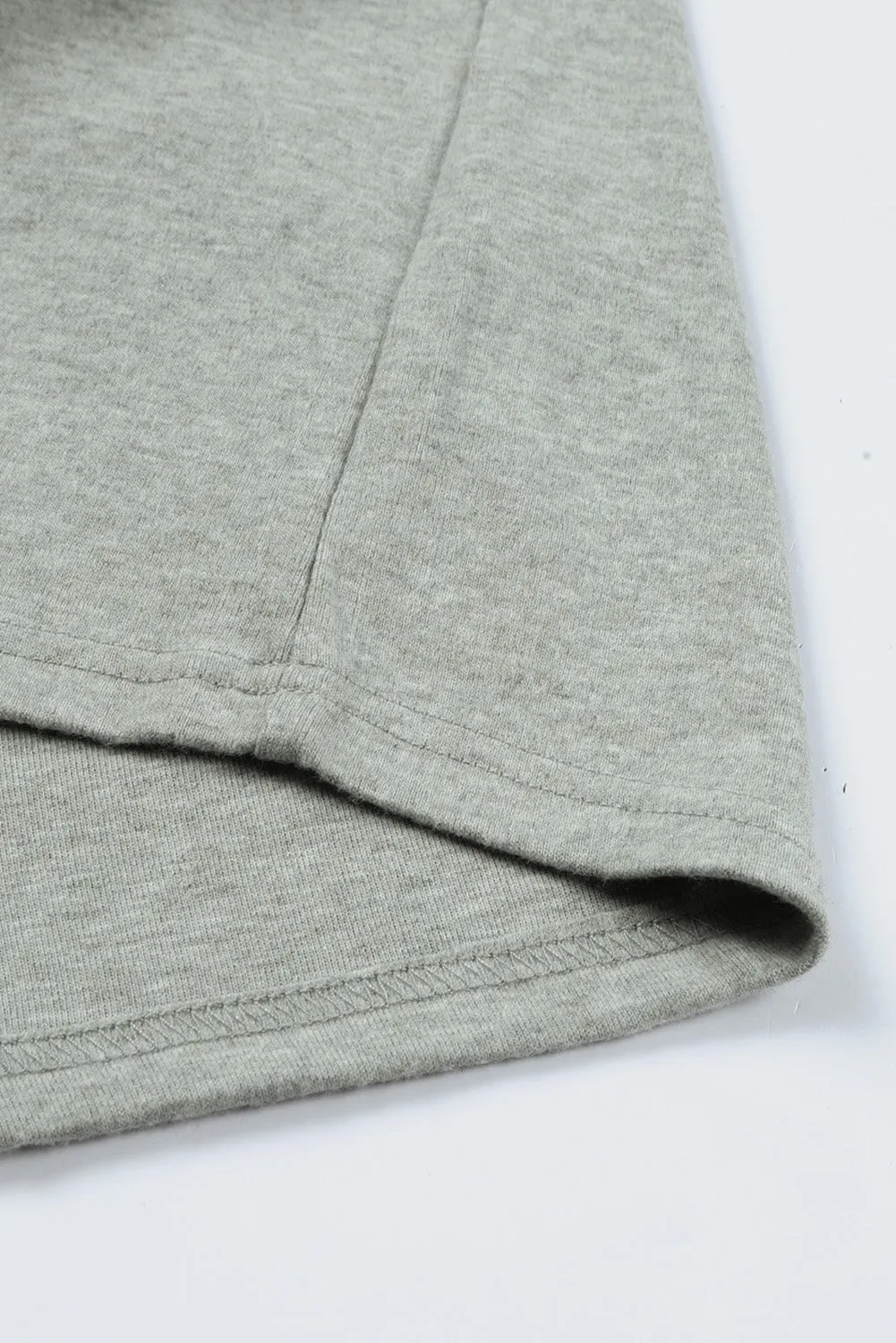 Solid Patchwork Long Sleeve Top